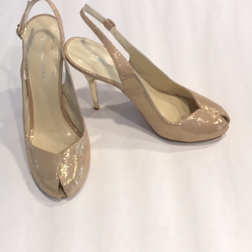 BCBGMAXAZRIA Champagne High heels